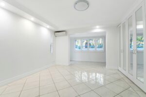 empty room with mini split type ac